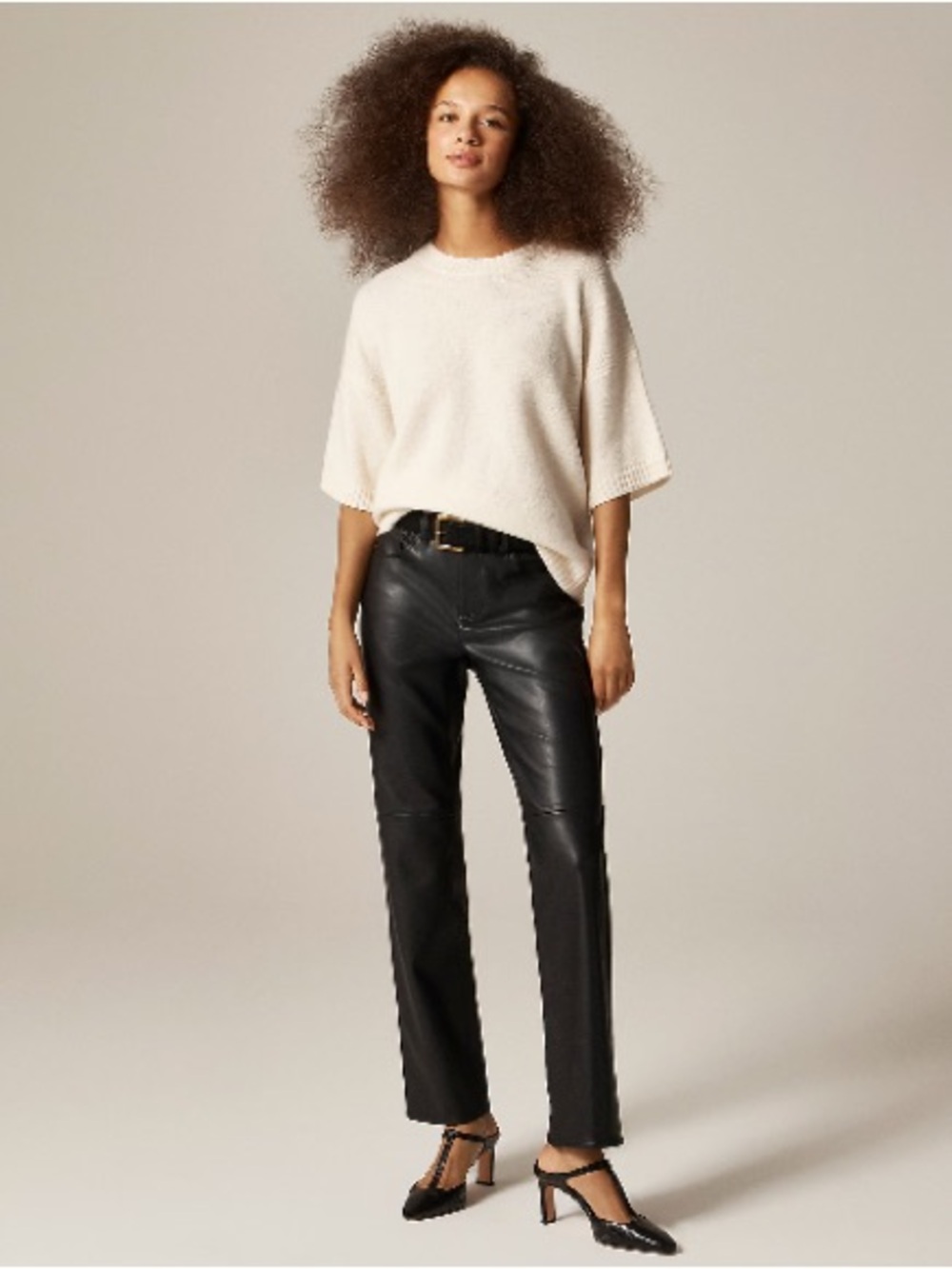 J.Crew Nipped straight pant in faux leather CN754 - Picture 2 of 6